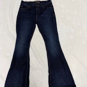 Express Dark Indigo Flare Jeans